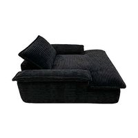 Fauteuil inclinable géant en velours côtelé, confortable et profond, pour cinéma maison et salle de jeux