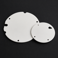 Substrat en céramique d'alumine pour LED, haute résistance à l'usure, 96 % Al2O3, disque de dissipation thermique, perçage laser, rainurage personnalisé
