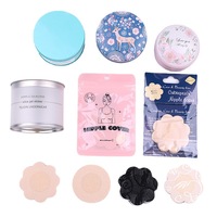 Cache-tétons multicolores en forme de fleur, invisibles, en satin, pasties sexy pour les seins, autocollants intimes, couvre-seins adhésifs