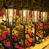 Lampes solaires vintage pour jardin, IP65 étanches, lampadaires décoratifs de style antique, lampes à poteau LED pour jardin