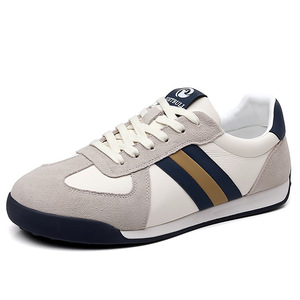 Zapatillas Retro de Skateboarding con Cordones, Puntera a Rayas, Suela de Goma Ligera, Forro de PU para Todas las Estaciones, Lengüeta con Logotipo y Estampado de Goma - Product Image 5