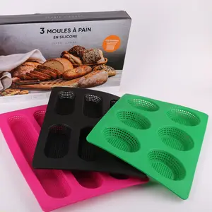 Custom Kitchen Pastry Tools Baking Suppliers Silicone Bakeware Bread Model Air holes Cake Mold Pan