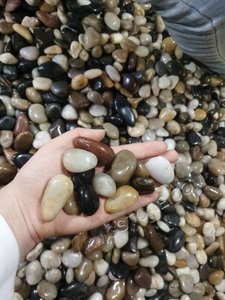 Thiết kế hiện đại giảm tự nhiên sông Cobble sỏi cao đánh bóng hỗn hợp màu Đá Nhân Tạo cho vườn ngoài trời ngoại thất & công viên - Product Image 2