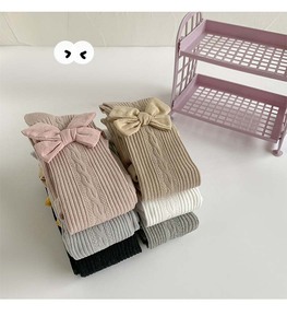 Pantimedias para <span class=keywords><strong>Niñas</strong></span>, Calcetines, <span class=keywords><strong>Leggings</strong></span> Tejidos Coloridos, Medias para Bebés Recién Nacidos con Lazo, Medias de Algodón para <span class=keywords><strong>Niñas</strong></span> - Product Image 3