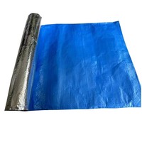 Tissu tissé en PE laminé avec du papier d'aluminium pour l'isolation et la barrière contre la vapeur d'eau des murs extérieurs