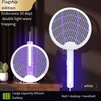 Matamoscas Eléctrico Plegable Recargable con Luz Atrapa Moscas, Lámpara Trampa para Moscas, Máquina Antimosquitos