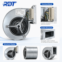 D2D160-BE02-12 AC Zentrifugalventilator 230V 700W 2700RPM Doppelinlass-Gebläse für Industrielle Inverterschränke & SPS-Belüftung