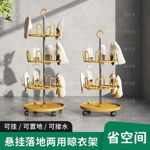 Zapatero giratorio de varias capas con ruedas, organizador de almacenamiento para interiores y balcones, para 10-20 pares, diseño minimalista. - Product Image 3