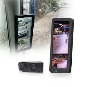 12,3 дюймовое вертикальное зеркало бокового вида с разрезом, 1080P, монитор для грузовика, автобуса, автомобиля с двойной камерой объектива