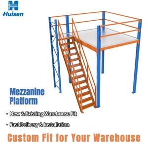 Plataforma de Entresuelo de Acero, Sistema de Almacenamiento para Almacenes, Áticos y Desvanes con <span class=keywords><strong>Escalera</strong></span> - Product Image 4