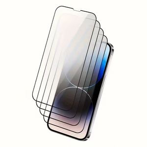 ฟิล์มกระจกนิรภัย HD Clear ขอบดำ สำหรับ iPhone ป้องกันหน้าจอเต็มจอ ความแข็งแรง 45 กก. - Product Image 1