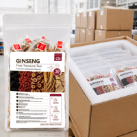 Teh Herbal Cina Premium 30 Kantong Piramid Ginseng Maca Goji Berry Mulberry Kurma Merah Teh Lima Harta Karun Kemasan Stand Up Pouch