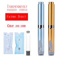 Cartouche en verre stérile de 3 ml avec bouchon en caoutchouc à estampage à chaud, ajustement universel pour la plupart des stylos injecteurs, flacon vide jetable pour liquide ZHILAN