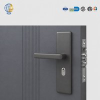 Porte de sécurité en acier robuste, anti-effraction, à feuille unique, bien scellée, pour entrée de bureau ou industrielle, directement de l'usine
