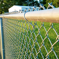 Panneau de clôture temporaire de maillon de chaîne en fer galvanisé de sécurité de chantier portable 6X12FT en Amérique pour les événements