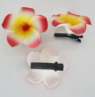 Jepit Rambut Bunga Plumeria Grosir Qianjin, Jepit Rambut Frangipani Tropis Model Duckbill, Aksesoris Pantai