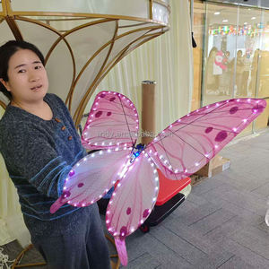 อุปกรณ์ประกอบฉากงานแต่งงาน ผีเสื้อไบโอนิค LED โรแมนติก ควบคุมด้วยรีโมท ออร์นิธอปเตอร์ ผีเสื้อบินได้ สำหรับงานขอแต่งงาน - Product Image 4