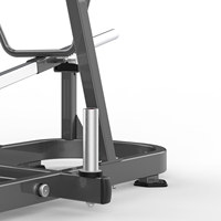 Machine à Rameur T-Bar avec Plaque de Poitrine, Poignées Réglables et Plateforme pour les Pieds