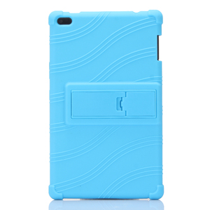 Étui de protection en gel de silice <span class=keywords><strong>pour</strong></span> <span class=keywords><strong>tablette</strong></span> <span class=keywords><strong>Lenovo</strong></span> TAB 4 8 Plus 8504 8604 8704 8804 P8 8703 E8 8304 Coque arrière en silicone souple avec support - Product Image 3