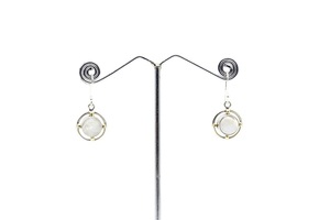 Natural Rainbow <b>Moonstone</b> <b>Earring</b> Handmade with Genuine Gemstones 925 Sterling Silver Jewelry for Women Fashion Bohemian - Product Image 5
