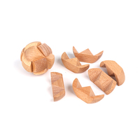 Mini Format Coloré QI Casse-Tête Jeu d'Intelligence et Jouets Puzzle 3D en Bois pour Enfants et Adultes