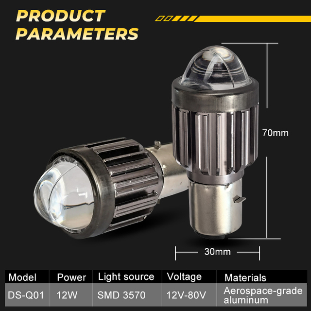 Hot Selling Motorcycle LED Lamp BA20D H4 High Lumens LED Motorbike Headlight for Honda Yamaha Suzuki Scooter