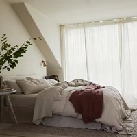 Literie en lin français de luxe Trader, ensemble de literie en lin, literie d'hôtel et en lin français, 100% lin, drap et taie d'oreiller lavés