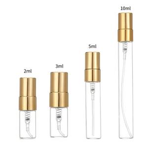 Harga Pabrik Grosir Murah Botol Parfum Kaca Mini Isi Ulang 2ml 3ml 5ml 10ml dengan Pompa Semprot Emas - Product Image 2