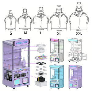 Macchina Artiglio Inglese da 36 Pollici con Sensore, per la Vendita di Gettoni in Miniatura, Modelli Edifici di Londra, Palline da 20 cm, Live Pp Vending Sale - Product Image 4