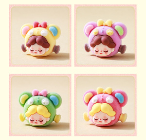 Lindas Figuras de Osos Kawaii de Dibujos Animados, Mini Muñecos de Peluche, Adornos para Cajas Sorpresa, Accesorios, Colgantes, Regalos de Escritorio - Product Image 4