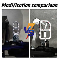 Repose-pieds larges en alliage d'aluminium chromés pour Surron Light Bee X LBX Talaria Sting E-Ride Pro MX4 Moto Tout-Terrain Électrique