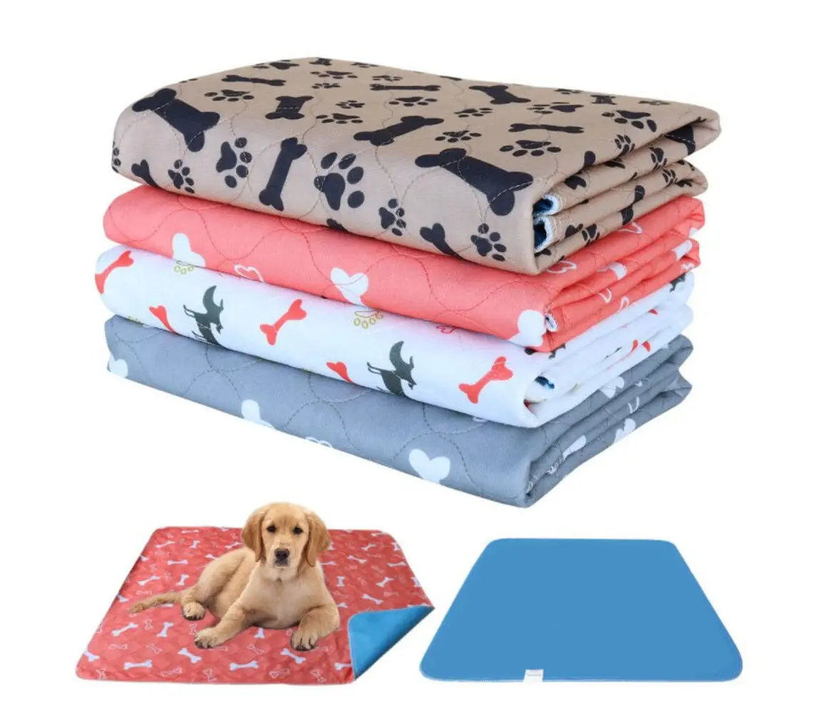 Wholesale Pet Training Supplies Washable Puppy Training Pad Waterproof Dog Pee Pad Reusable Pee Pads For Dogs And Cats