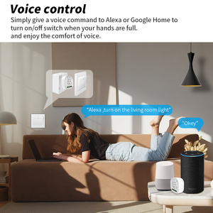 SIXWGH Zigbee Smart Switch 1/<span class=keywords><strong>2</strong></span>/3 Gang Tuya compatibile con telecomando Wireless con controllo vocale App Smart interruttore a parete con telecomando - Product Image 5