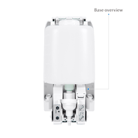 Hygiène de luxe Distributeur de savon à vaisselle de cuisine facile à presser Distributeur de savon liquide automatique mural pour hôtels en plastique (7810A)