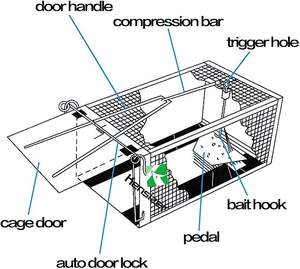 Souris/rongeur animal de compagnie sûr (chien/chat) meilleur piège à souris intérieur/extérieur non tueur petite taupe capture Cage - Product Image 4