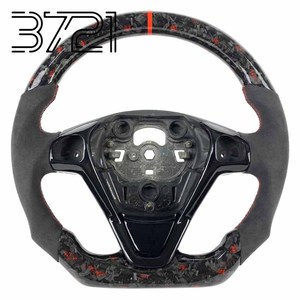 Accessoires auto pour Ford Fiesta ST 2008 2009 2010 2012 2013 2014 2015 Volant sport en fibre de carbone forgée Motorsport - Product Image 1