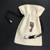 Bouchon d'extrémité de sac en toile de chanvre, lin et coton, blanc cassé ivoire, recyclable et personnalisable, pour l'exposition, les affaires, le shopping, les cadeaux et le rangement
