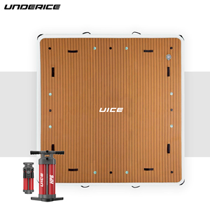 OEM Wholesale Inflatable Platform <strong>Floating</strong> <strong>Dock</strong> Premium Double Layer EVA Play Water <strong>Floating</strong> 10'x10' Thickness 6'' - Product Image 6