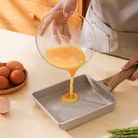 Tamagoyaki Pan Japanese Omelette Pan, Non-Stick Pan Coating Square Egg Pan Frying Pan to Make Omelets or Crepes, Black