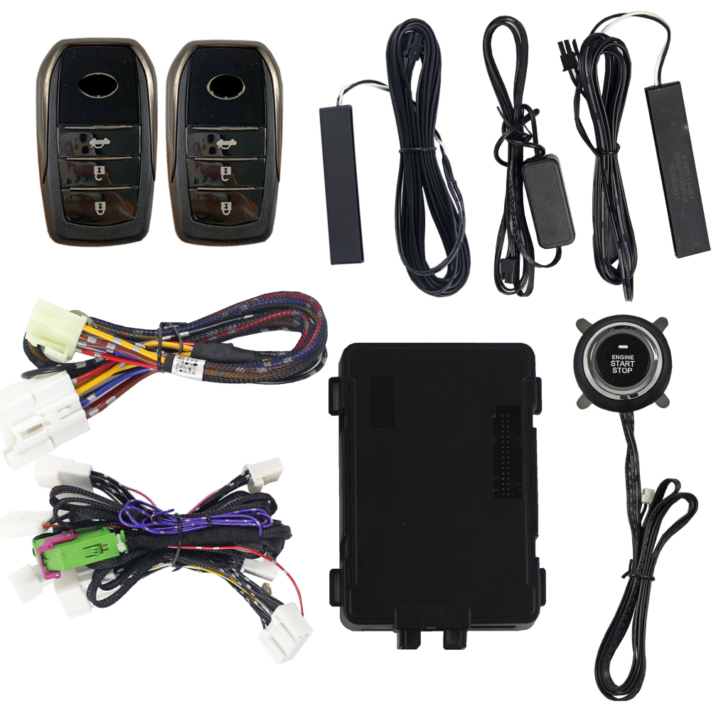 Plug и Play Car PKE Engine Start Stop System, Remote Start, Keyless Entry, Toyota Fortuner Accessories, 2013-2020