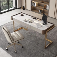 Mobilier de bureau de luxe Table en bois en forme de I Manger Bureau de patron Bureau de direction