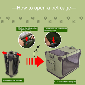 Chien Voyage Transporteur <span class=keywords><strong>Cage</strong></span> Clôture Portable Pliant En Gros Chien <span class=keywords><strong>Cage</strong></span> Chenil Caisse et Parc Tente - Product Image 5