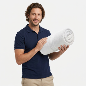 Ensemble de serviettes 100% coton éponge tissé, séchage rapide, doux, absorbant, usage domestique, vente en gros - Product Image 1
