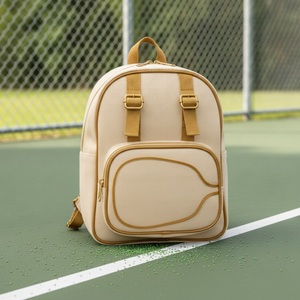 กระเป๋าเป้สะพายหลังสำหรับสนามพิคเคิลบอล Heritage Canvas ใส่ไม้พายได้ 2 อัน ผลิตจากผ้าฝ้ายผสมโพลีเอสเตอร์ รับทำโลโก้ตามสั่ง ขายส่ง กระเป๋าเป้สะพายหลังสำหรับไม้เทนนิสและไม้พาเดล - Product Image 3