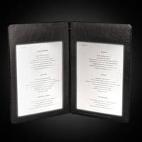 Porte-menus LED en cuir PU personnalisable SheFan A4/A5, rechargeable, éclairage intégré, épaisseur 20 mm, pour KTV et restaurants