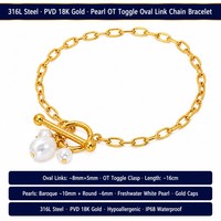 Bracelets chaîne et maillons tendance en acier inoxydable plaqué or 18 carats, étanches et anti-ternissement, vente en gros, expédition immédiate, best-seller