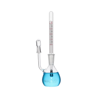 Bouteille de densimètre en verre, pycomètre, verrerie de laboratoire avec thermomètres, capacité 25 ml
