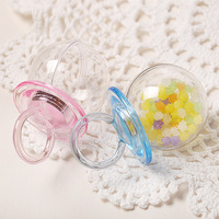 Biberon mamelon boîte à bonbons conteneur décoration d'anniversaire pour enfants bébé douche Souvenir cadeaux boîte à bonbons stockage