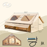 Kawagebo Kamp (KK) 13' X 10' Tiup 12 orang ㎡   Tenda Kemah Mewah Oxford Air untuk Glamping di Luar Ruangan