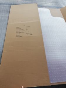 Tapis de chaise en PVC transparent moderne pour sols durs, lavable, antidérapant et fin, idéal pour la maison et le bureau - Product Image 6